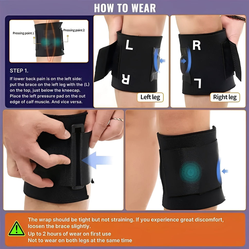 [Hometech] Sciatic Wrap with Adjustable Compression Straps