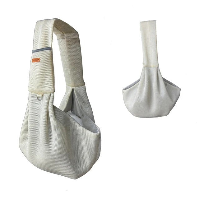 [Hometech] Mesh Crossbody Dog Carrier Sling with Padded Strap