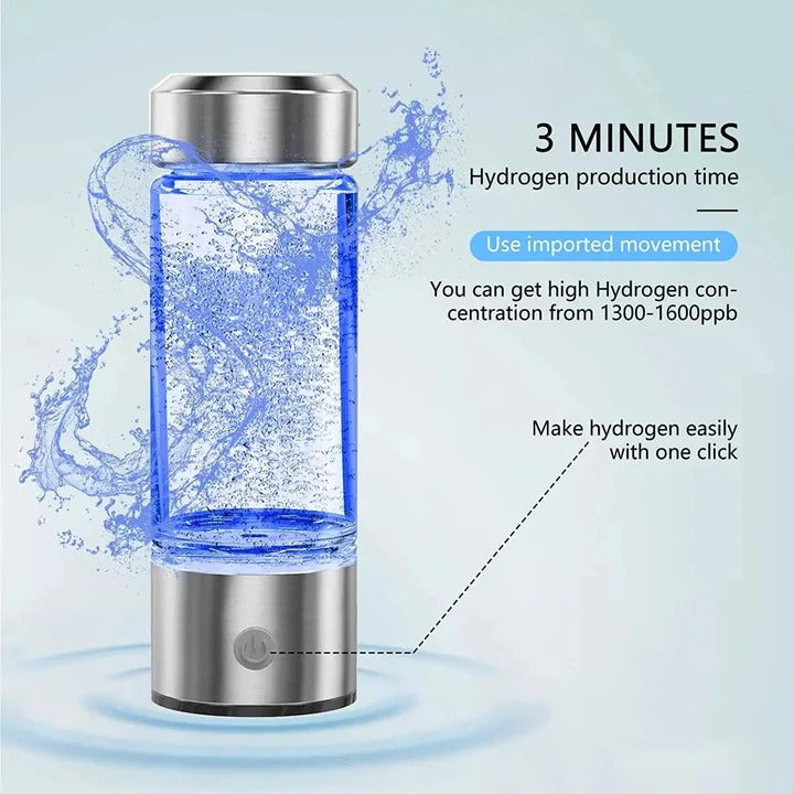 [Hometech] Rechargeable Hydrogen Water Generator Bottle for Home and Travel