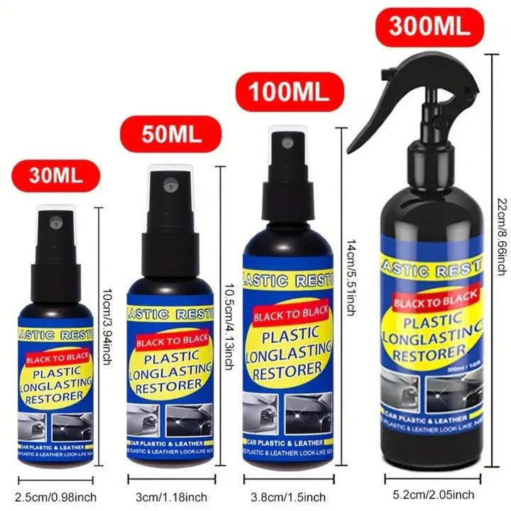 [Hometech] Car Trim Restorer Coating for Plastic, Vinyl, and Leather Surfaces