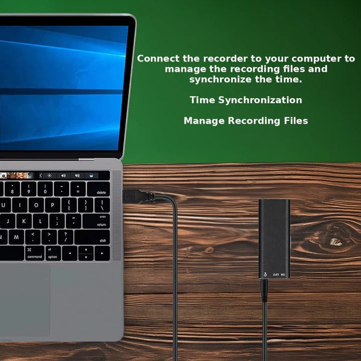 [Hometech] Compact Voice Activated Audio Recorder with Memory Storage