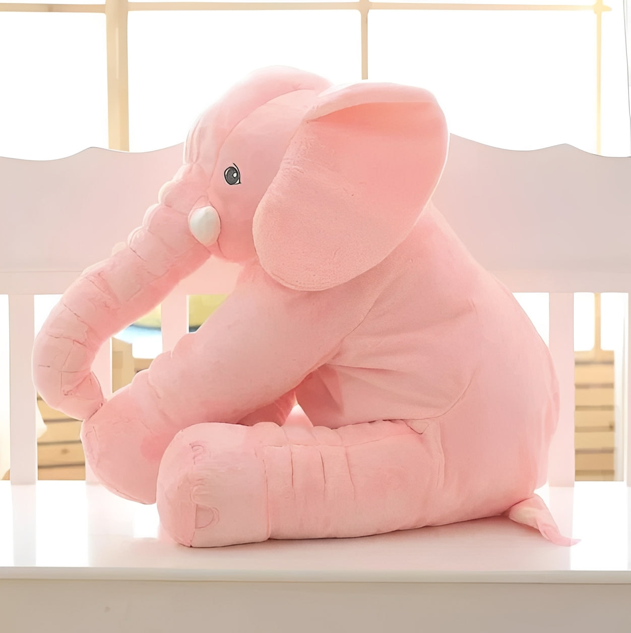 [Hometech] Plush Elephant Pillow with Soft Body Support for Infants