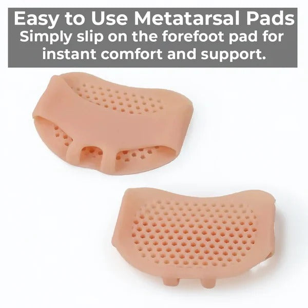 [Hometech] Gel Metatarsal Foot Pads for Forefoot Cushioning and Pressure Support
