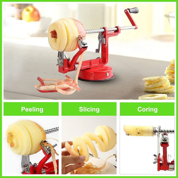 [Hometech] Stainless Steel Apple Peeler and Spiral Slicer for Kitchen Prep