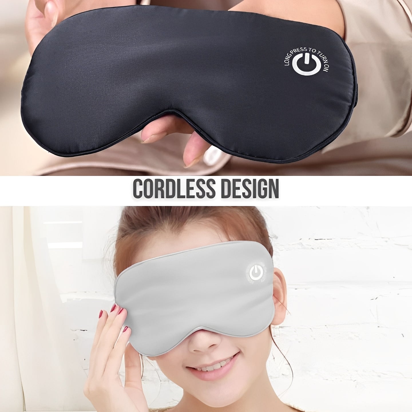 [Hometech] Rechargeable Heated Eye Mask for Relaxation and Sleep Support