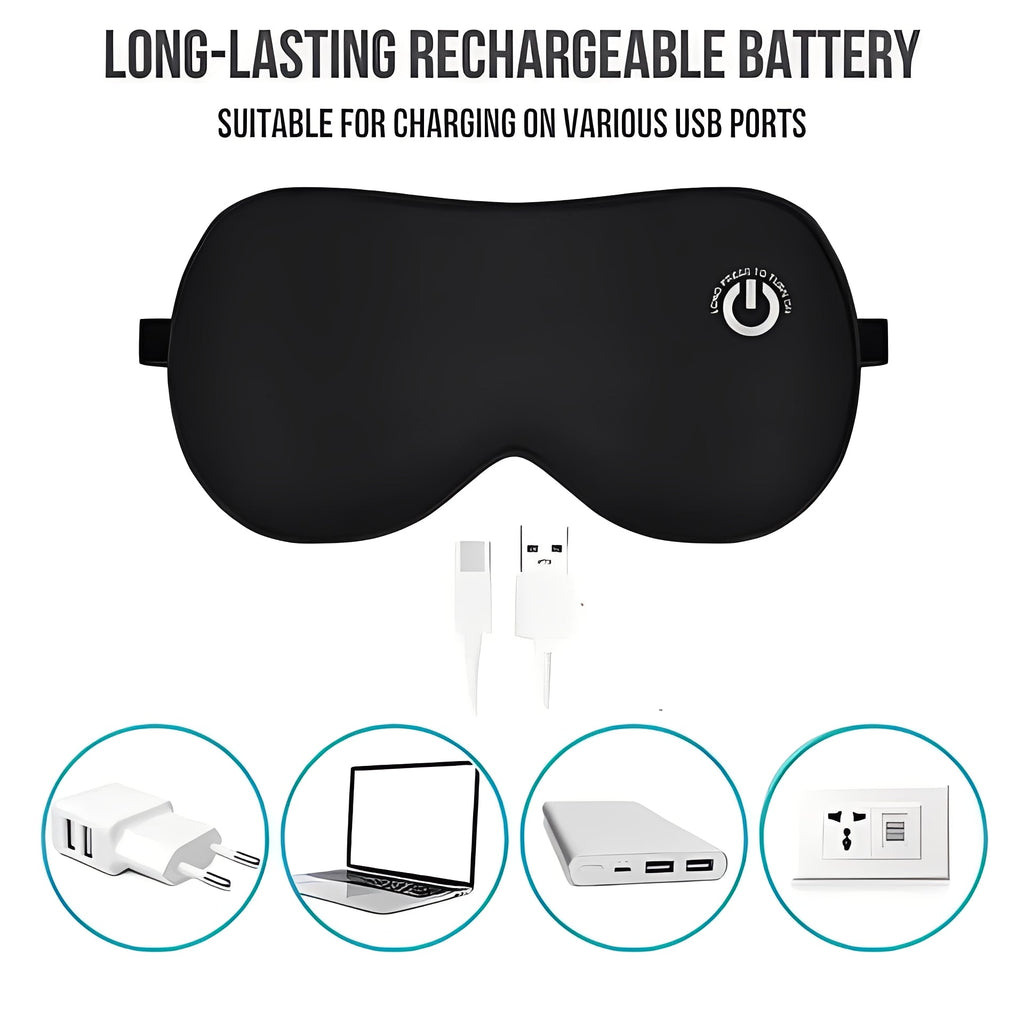 [Hometech] Rechargeable Heated Eye Mask for Relaxation and Sleep Support