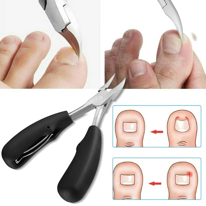 [Hometech] Wide Jaw Nail Clippers for Thick Nails with Built In File