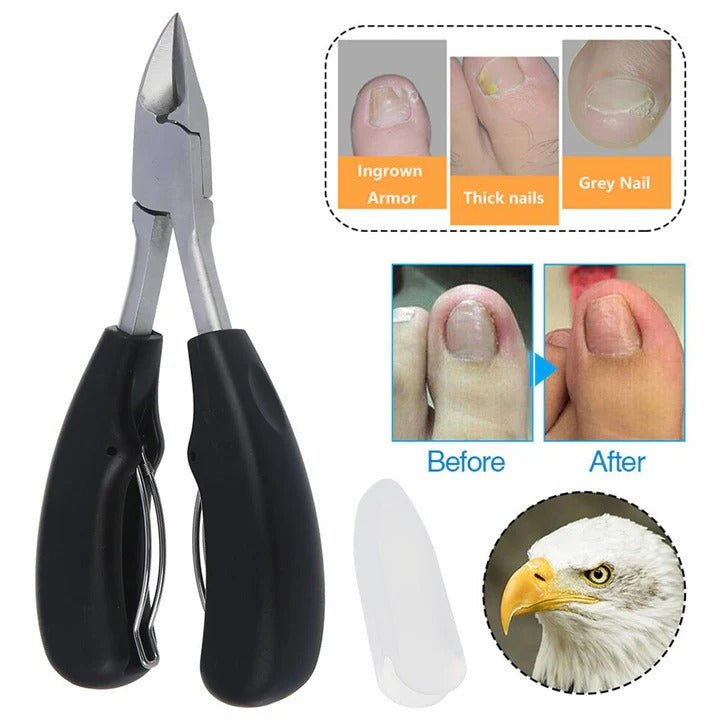 [Hometech] Wide Jaw Nail Clippers for Thick Nails with Built In File