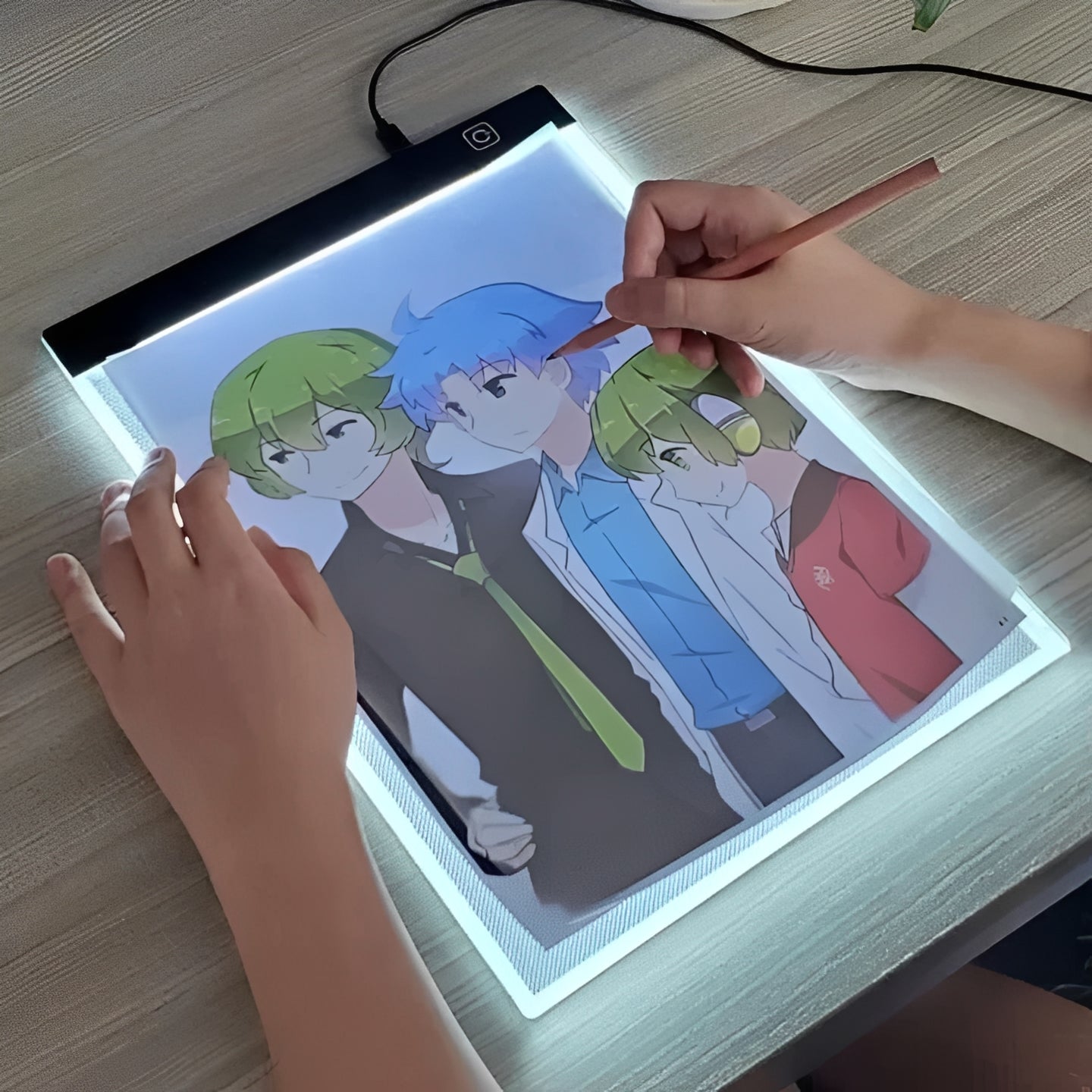 [Hometech] LED Tracing Light Pad with Adjustable Brightness for Drawing and Crafts