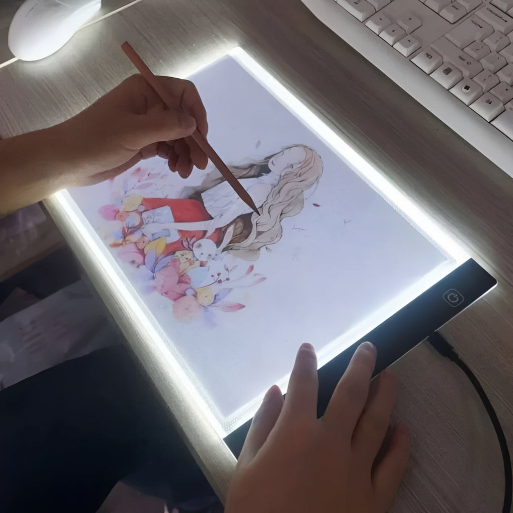 [Hometech] LED Tracing Light Pad with Adjustable Brightness for Drawing and Crafts