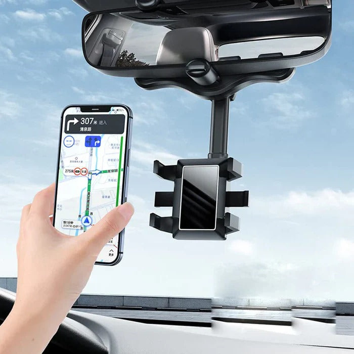 [Hometech] 360 Degree Rotatable Car Phone Holder for Rear View Mirror