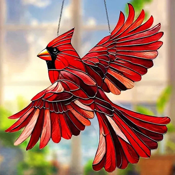 [Hometech] Rainbow Prism Glass Suncatcher for Windows, Decorative Bird and Owl Designs
