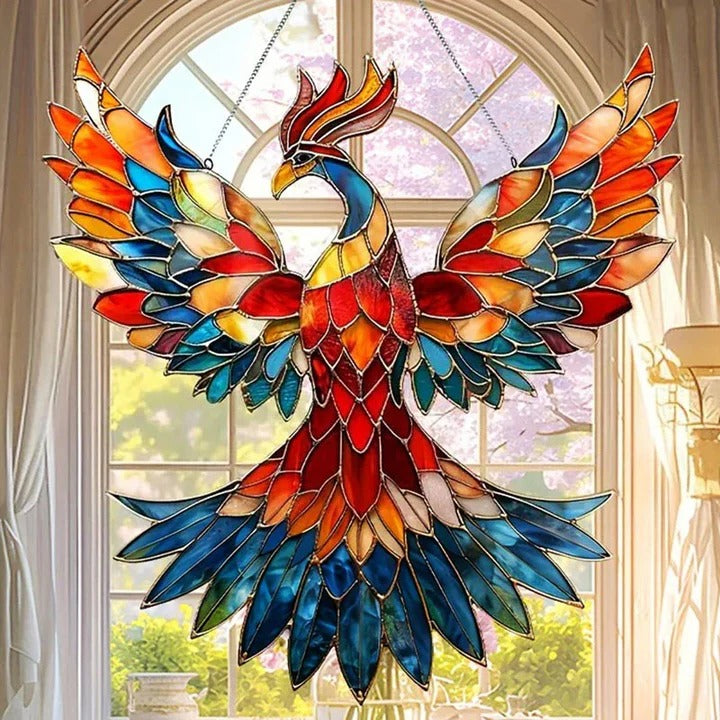 [Hometech] Rainbow Prism Glass Suncatcher for Windows, Decorative Bird and Owl Designs