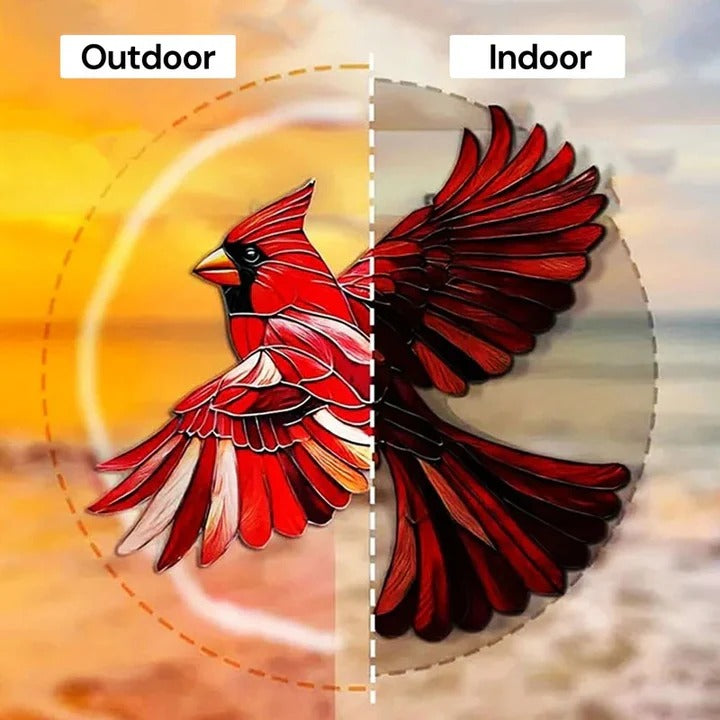 [Hometech] Rainbow Prism Glass Suncatcher for Windows, Decorative Bird and Owl Designs