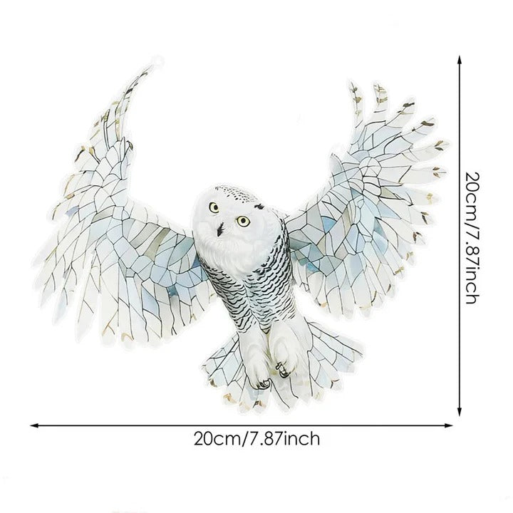 [Hometech] Rainbow Prism Glass Suncatcher for Windows, Decorative Bird and Owl Designs