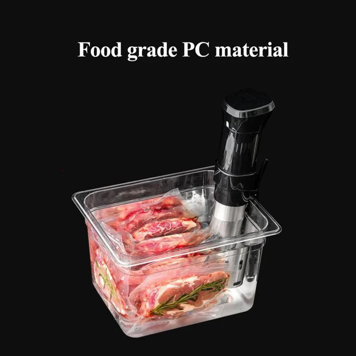 [Hometech] Sous Vide Cooking Container with Lid for Precision Temperature Control
