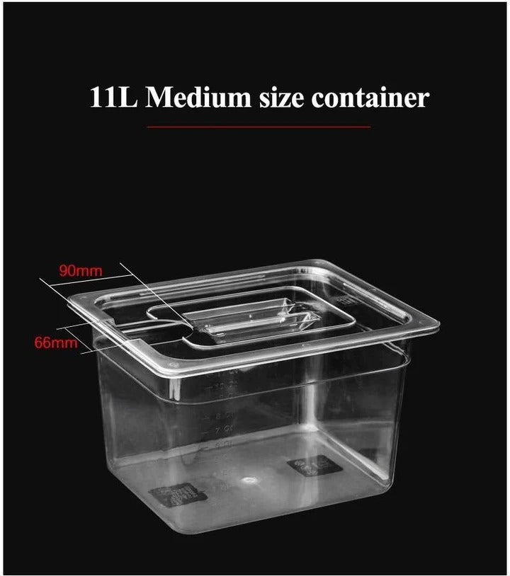 [Hometech] Sous Vide Cooking Container with Lid for Precision Temperature Control