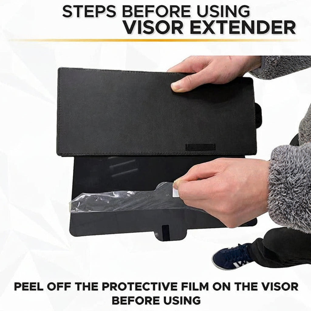 [Hometech] Adjustable Sun Visor Extender for Car Windshield