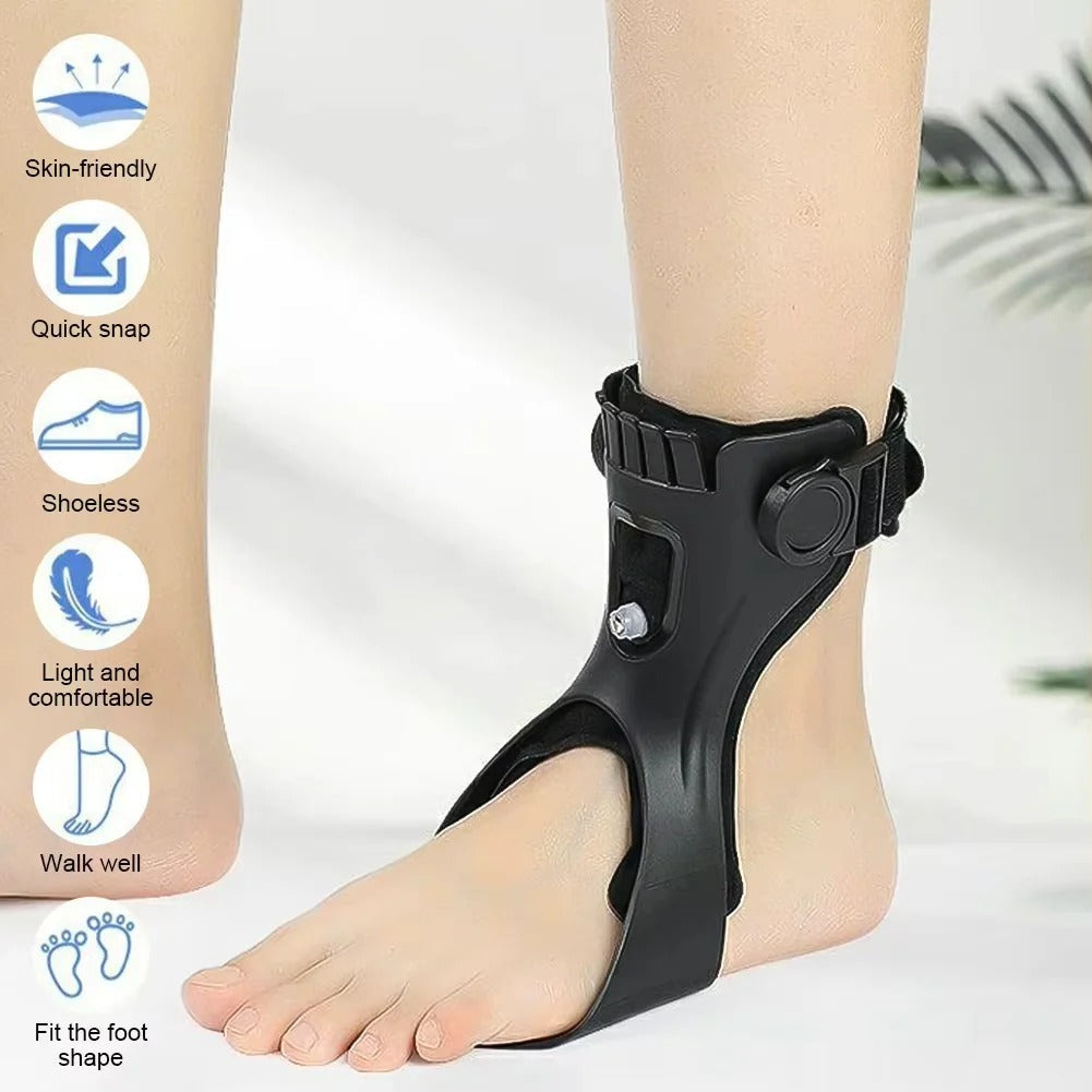 [Hometech] Adjustable Drop Foot Support Brace with Breathable Lining and Toe Lift