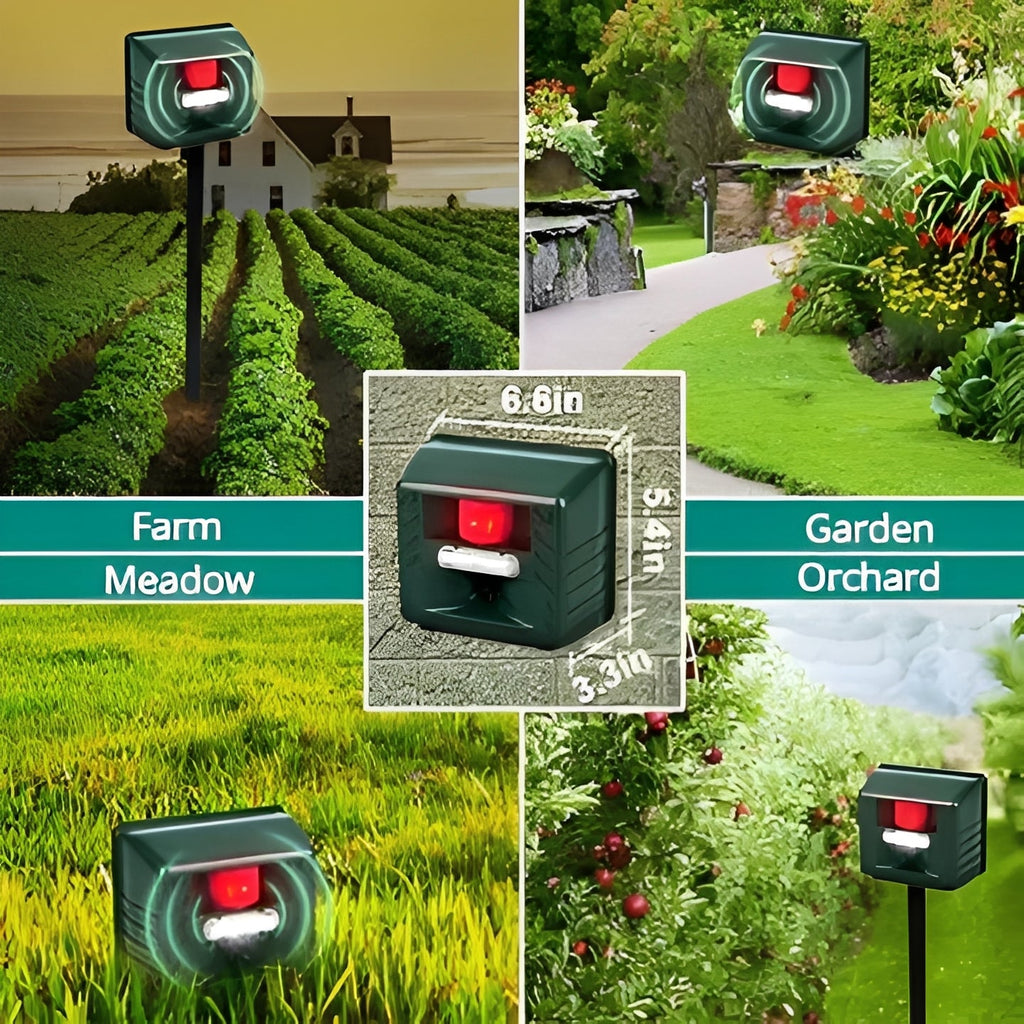 [Hometech] Ultrasonic Woodpecker Deterrent for Outdoor Pest Control