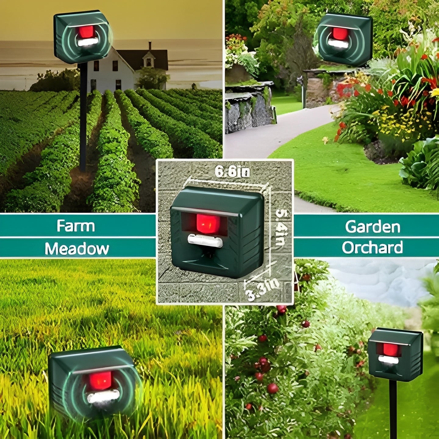 [Hometech] Ultrasonic Woodpecker Deterrent for Outdoor Pest Control