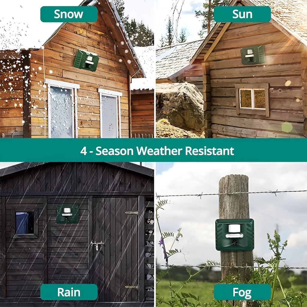 [Hometech] Ultrasonic Woodpecker Deterrent for Outdoor Pest Control