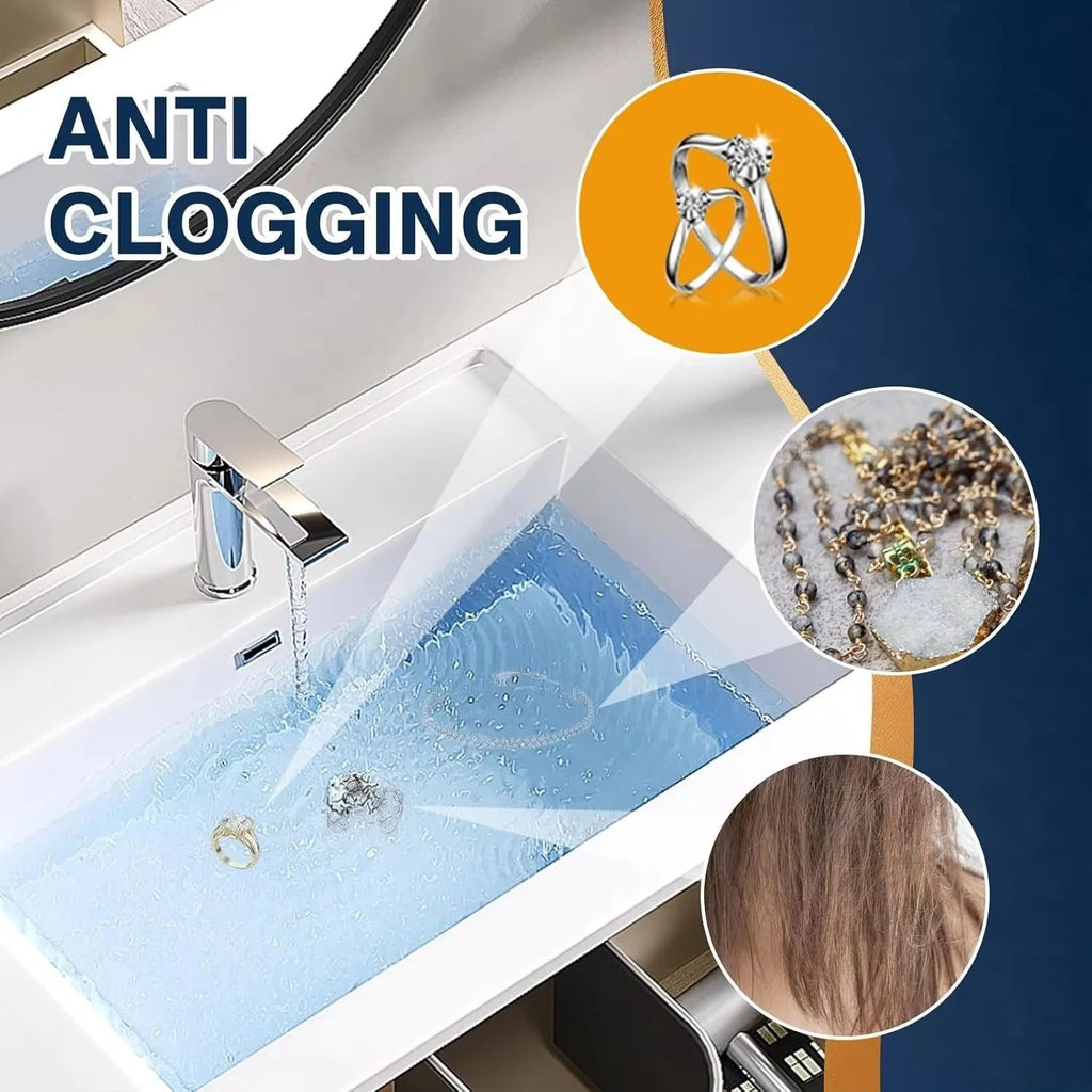 [Hometech] Pop Up Sink Drain Plug with Hair and Debris Catcher for Bathroom and Kitchen
