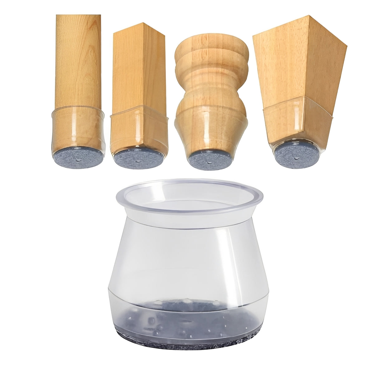 [Hometech] Furniture Leg Floor Protectors, Set of 8