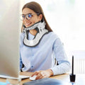 [Hometech] Cervical Neck Traction Device with Adjustable Height and Heat Settings