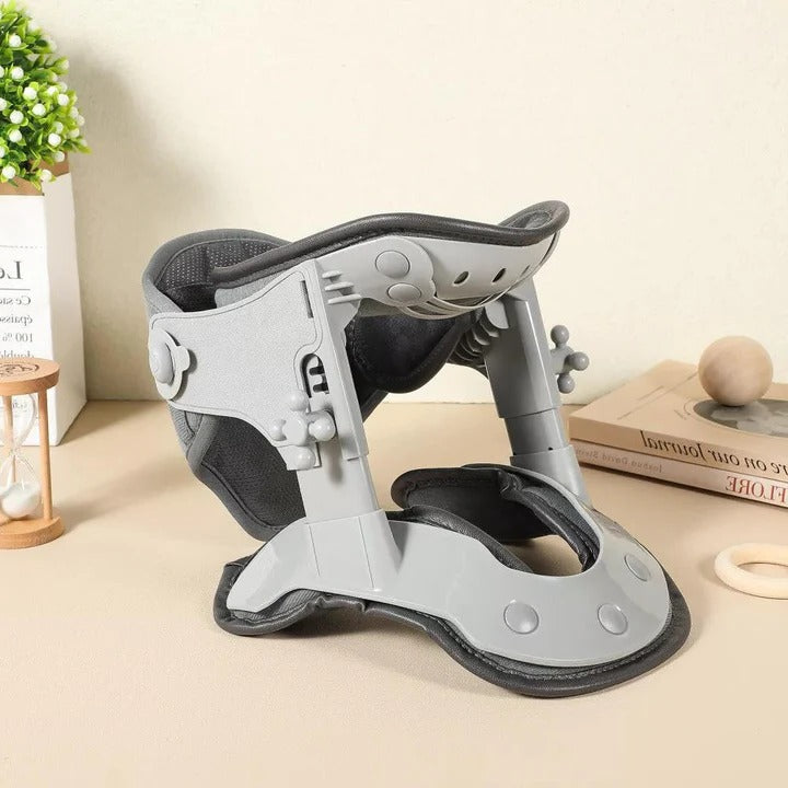 [Hometech] Cervical Neck Traction Device with Adjustable Height and Heat Settings