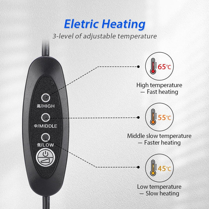 [Hometech] Cervical Neck Traction Device with Adjustable Height and Heat Settings