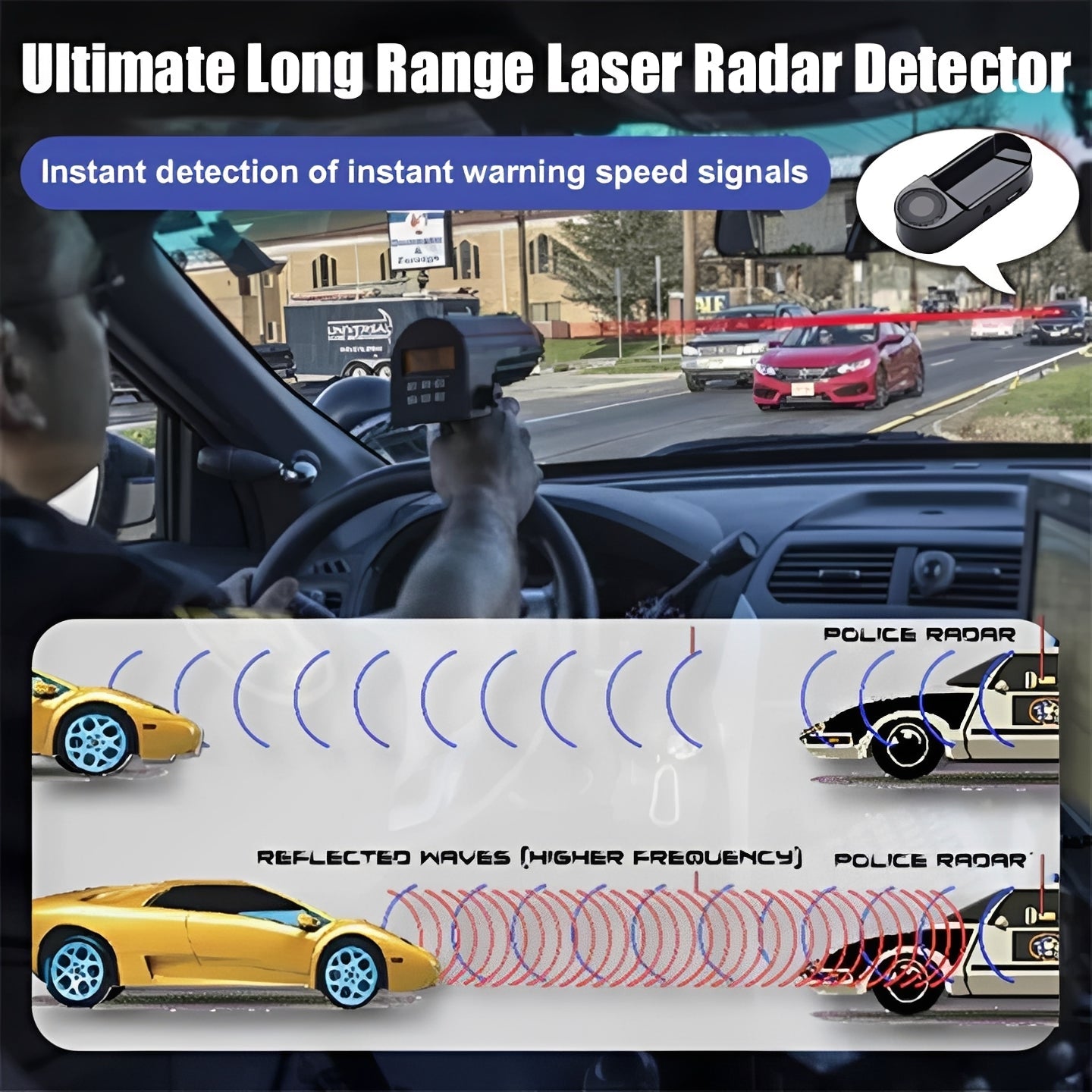 [Hometech] Long Range Radar Detector for Vehicles