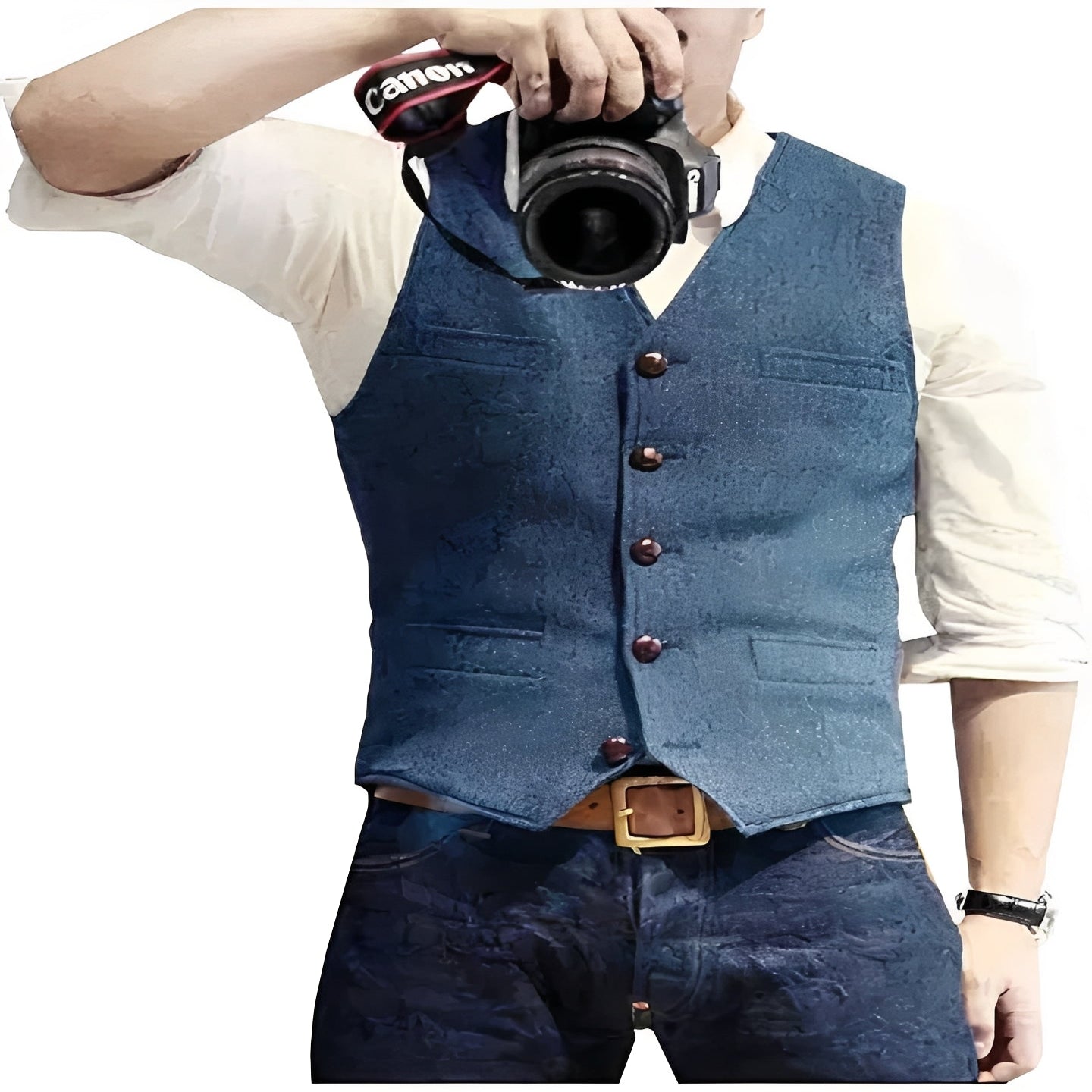 [Hometech] Classic Waistcoat Vest for Formal and Casual Wear