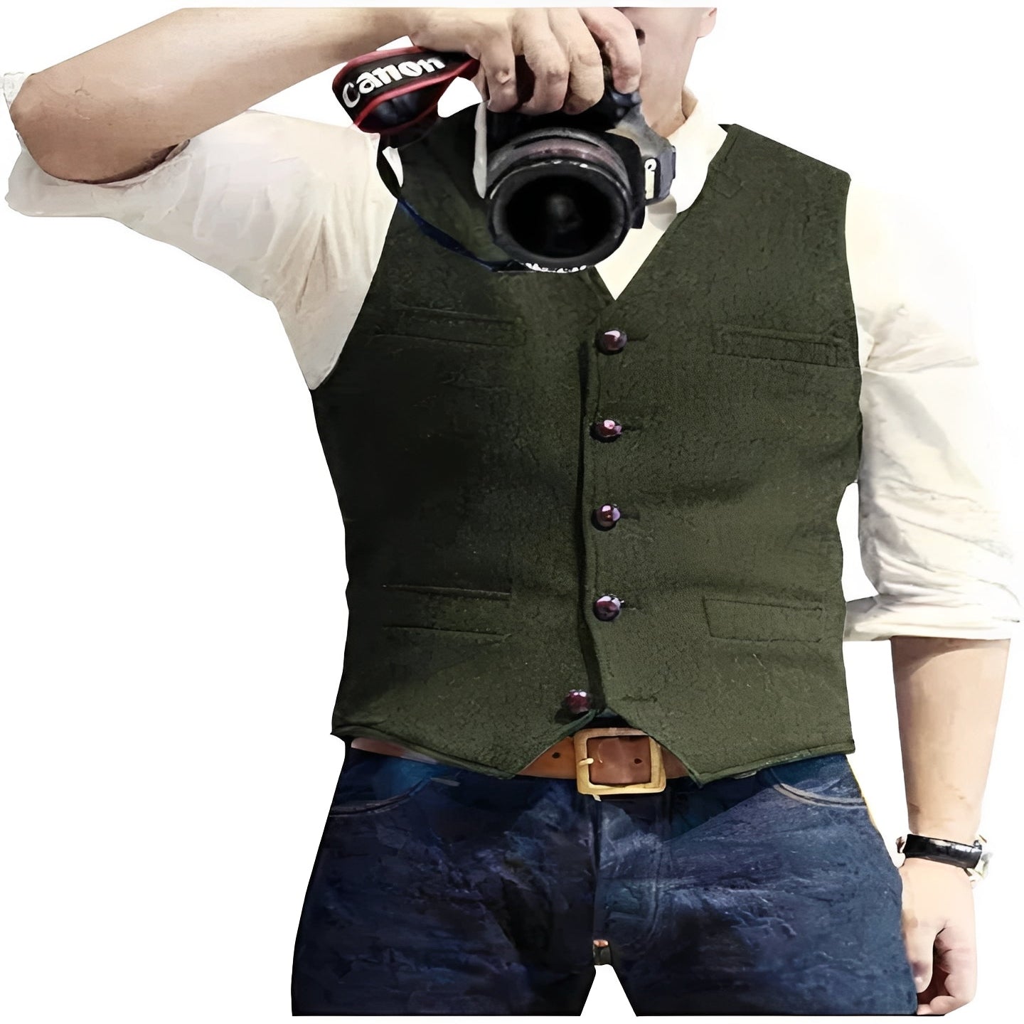 [Hometech] Classic Waistcoat Vest for Formal and Casual Wear