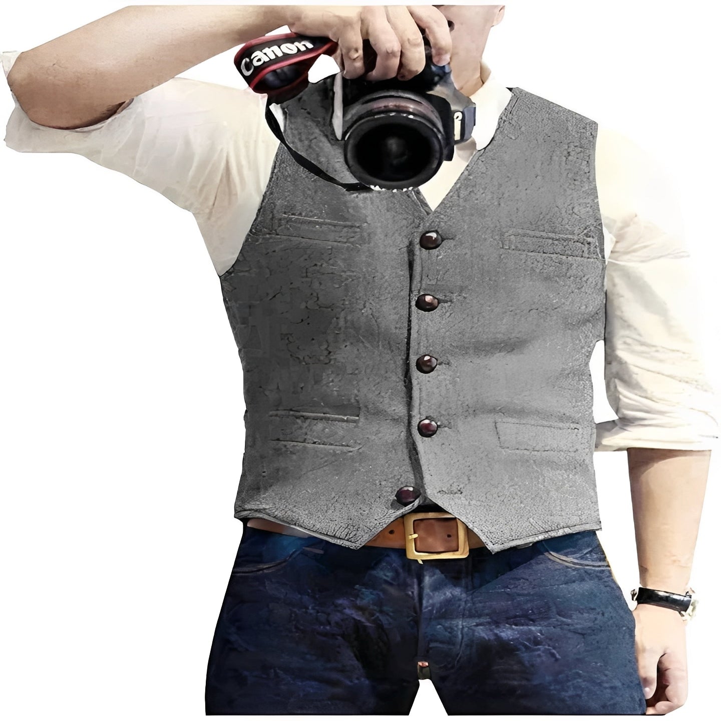 [Hometech] Classic Waistcoat Vest for Formal and Casual Wear