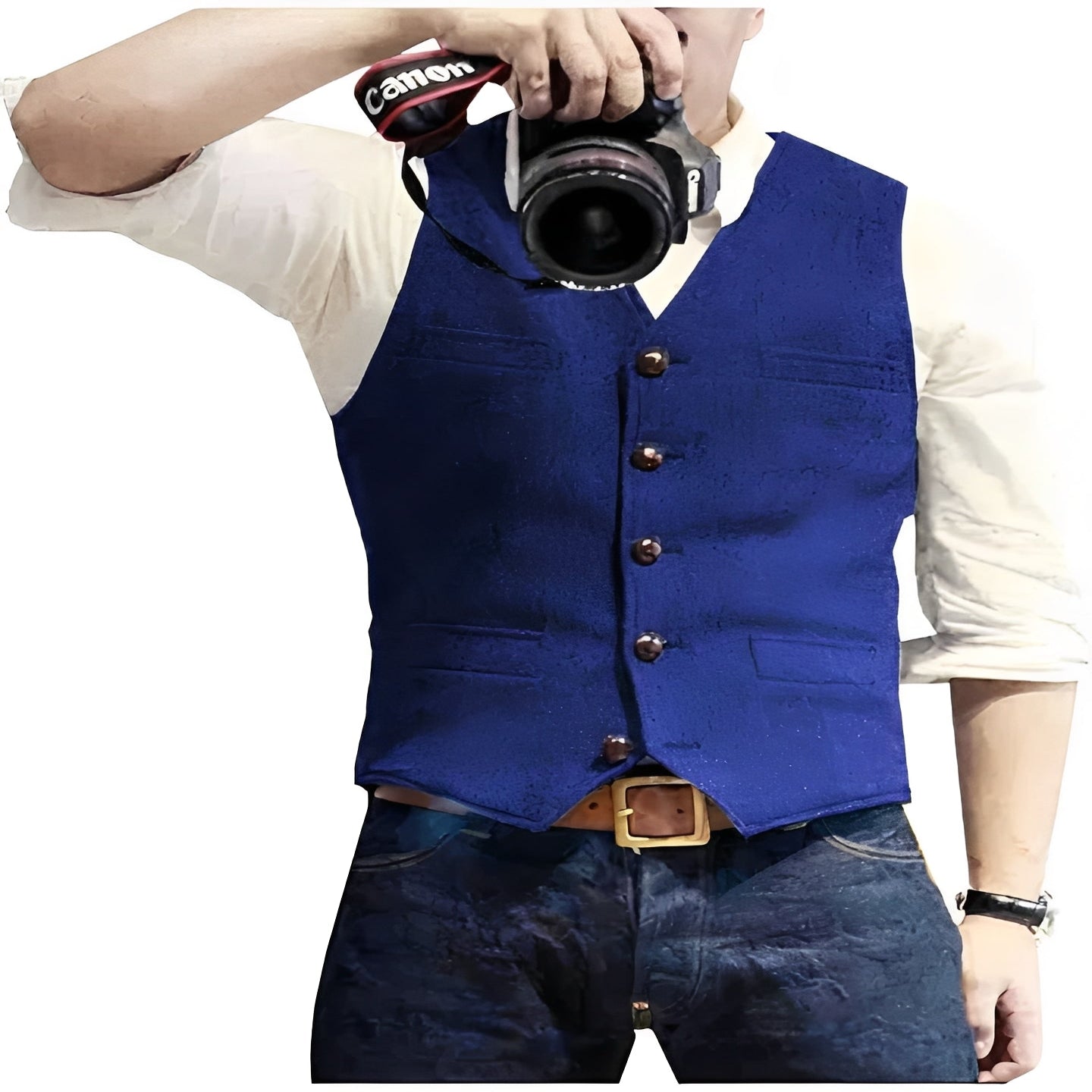 [Hometech] Classic Waistcoat Vest for Formal and Casual Wear