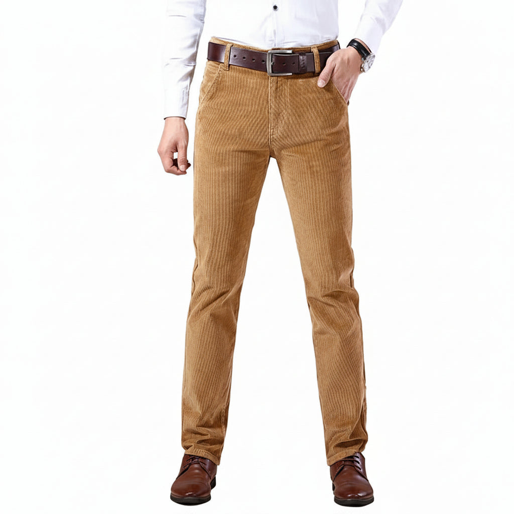 [Hometech] Men's Classic Corduroy Pants for Casual Wear