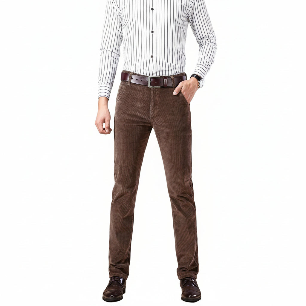 [Hometech] Men's Classic Corduroy Pants for Casual Wear