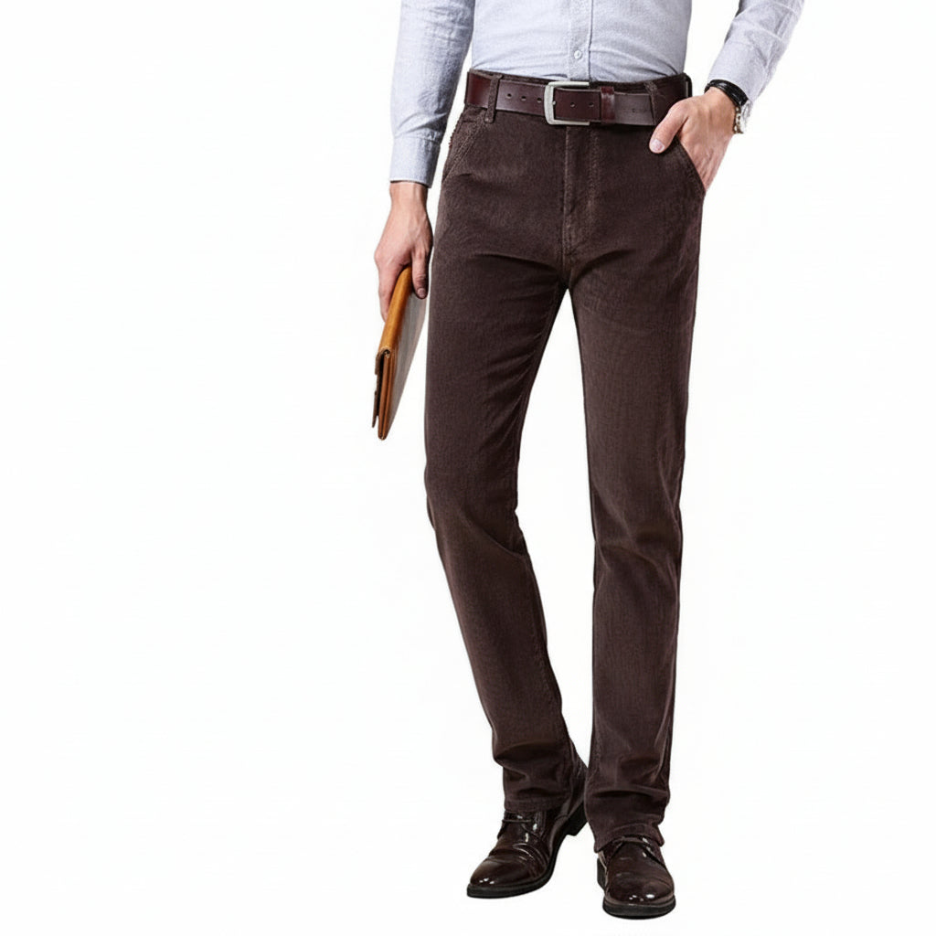 [Hometech] Men's Classic Corduroy Pants for Casual Wear