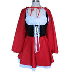 [Hometech] Little Red Hood Costume Dress for Women