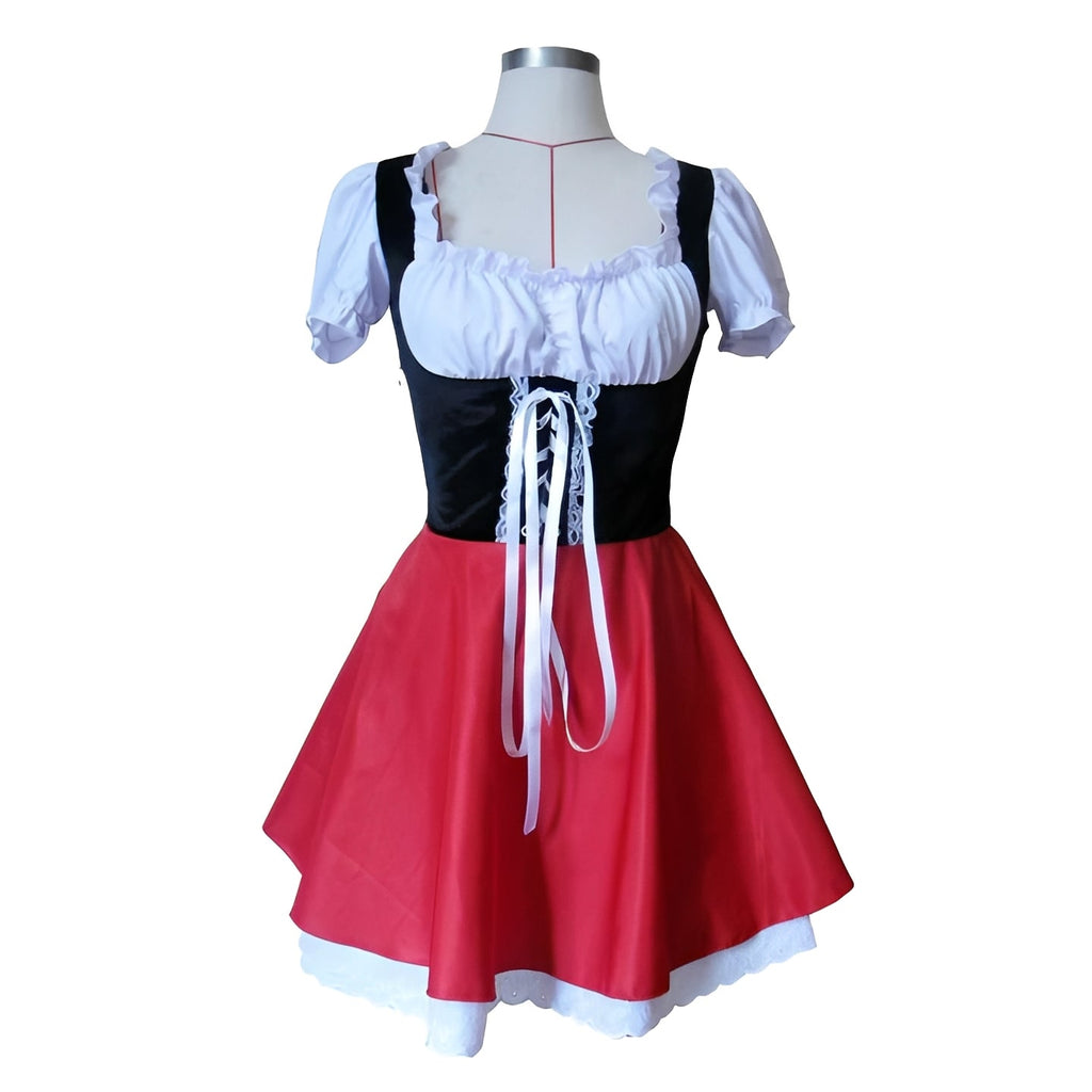 [Hometech] Little Red Hood Costume Dress for Women