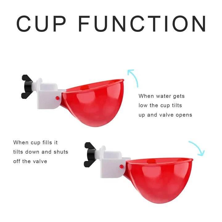 [Hometech] Automatic Chicken Waterer Set, Set of 10