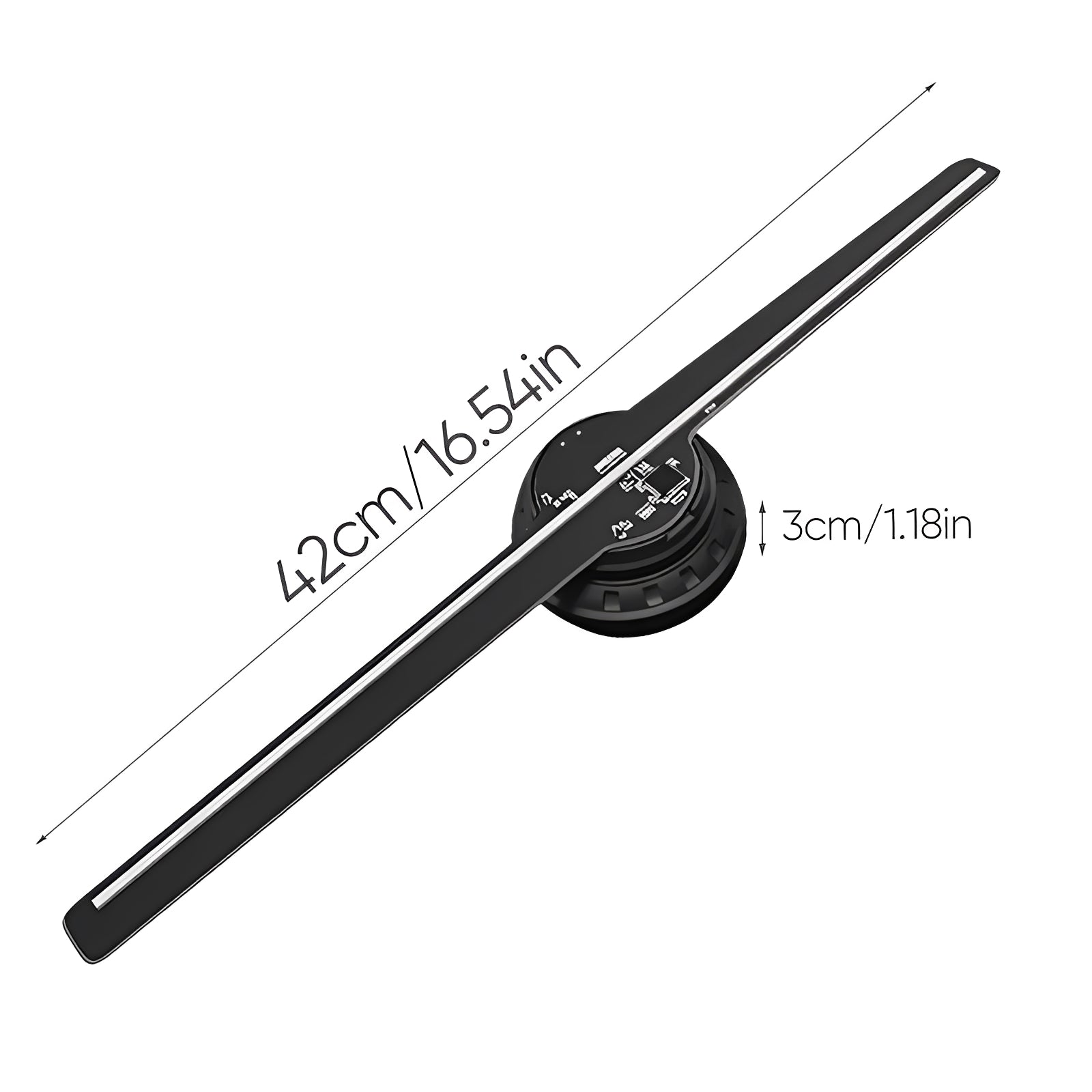 [Hometech] LED Hologram Fan Projector with 3D Display