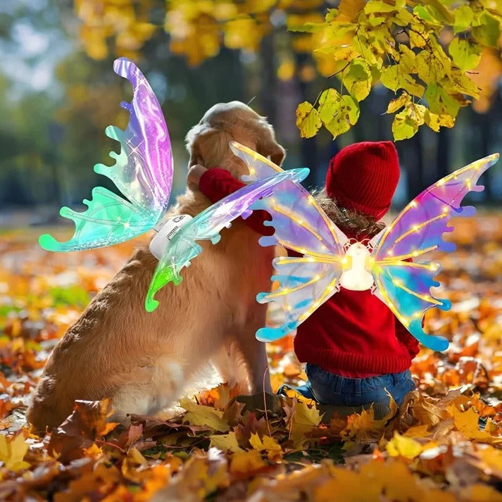 [Hometech] LED Light Up Fairy Wings for Children's Dress Up