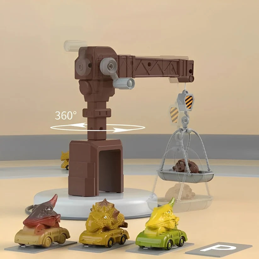 [Hometech] 2 in 1 Dinosaur Truck Toy with Lights, Sounds and Storage