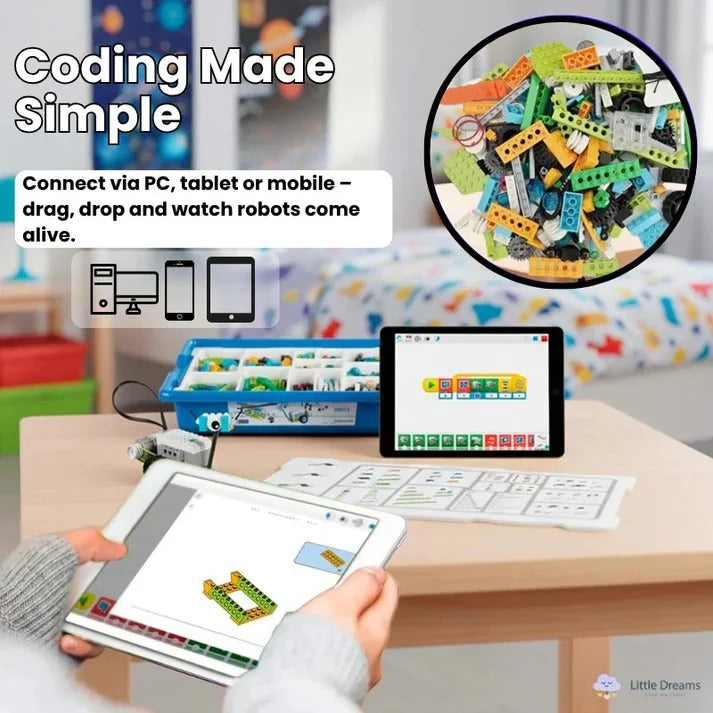 [Hometech] STEM Robotics Building Kit with Programmable Components