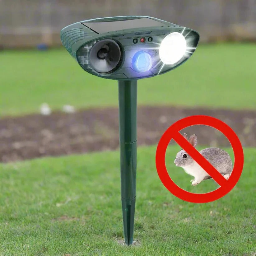 [Hometech] Outdoor Solar Powered Rabbit Deterrent with Motion Detection