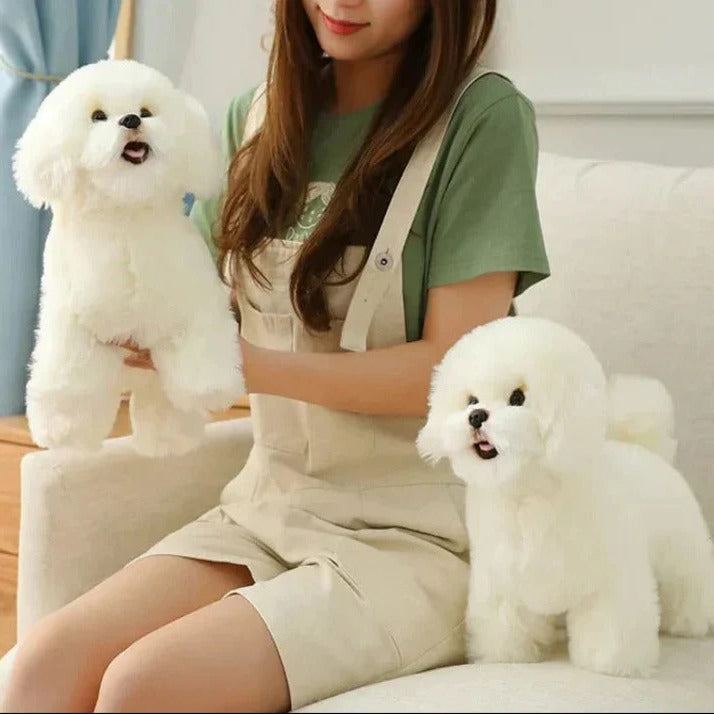 [Hometech] Washable Plush Dog Stuffed Animal with Portable Design