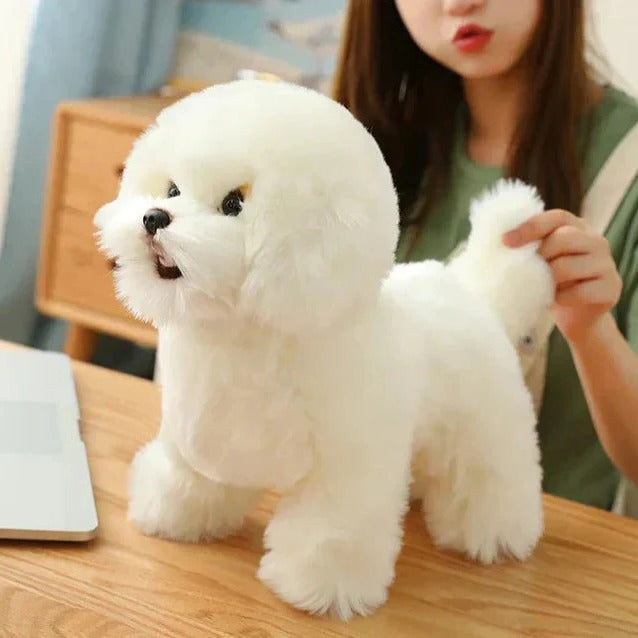 [Hometech] Washable Plush Dog Stuffed Animal with Portable Design