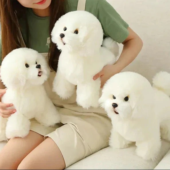 [Hometech] Washable Plush Dog Stuffed Animal with Portable Design